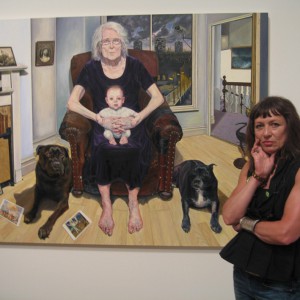 Wendy Elia with portrait