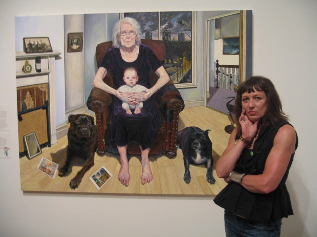 Wendy Elia with portrait